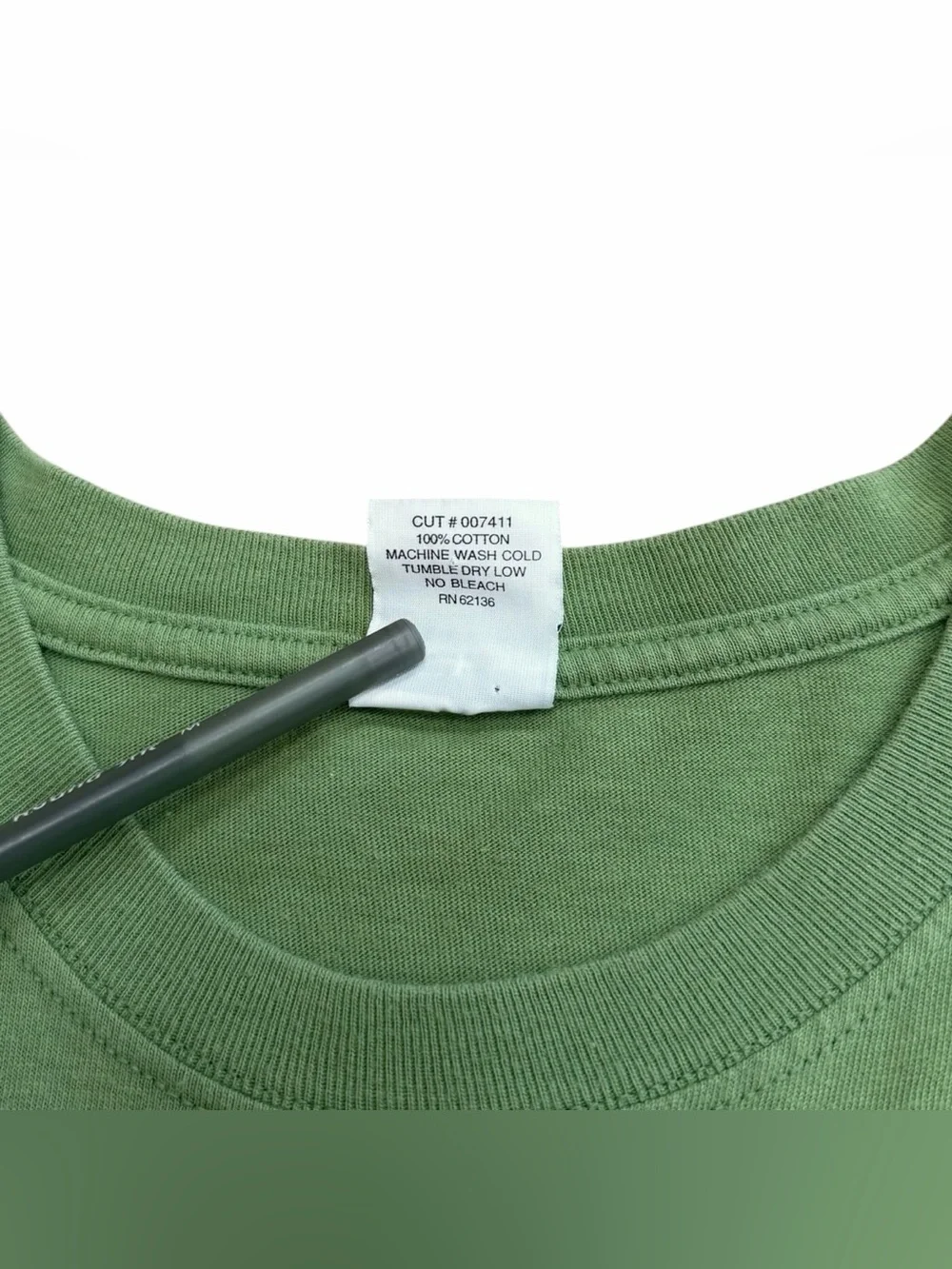 Vintage 90s Guess Jeans USA Green Big Classic Logo Short Sleeve T Shirt Size XL - Picture 7 of 7